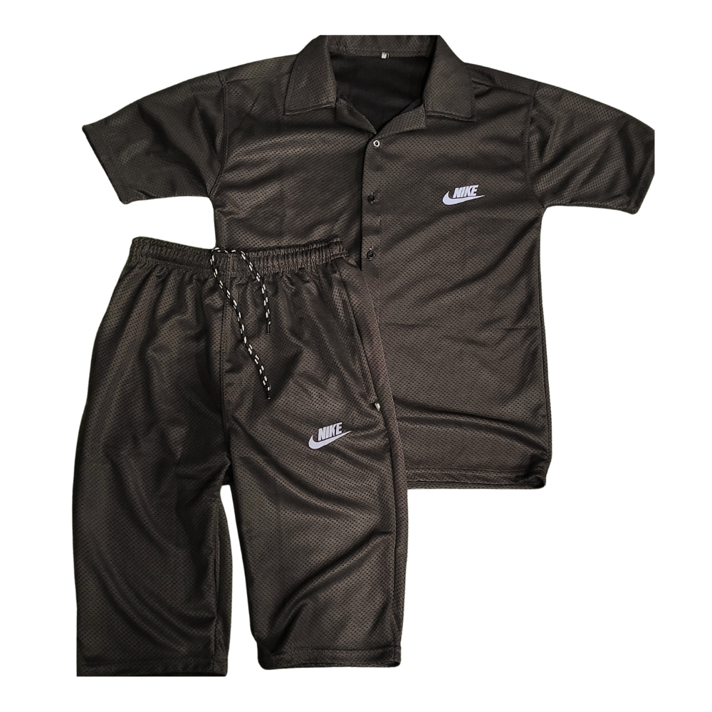 Nike Men’s Summer Nikker Suit - Brown Mesh (2-Piece Set)