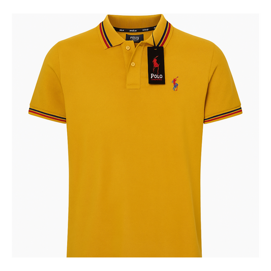 Men's Polo Ralph Lauren Yellow Piqué Polo Shirt